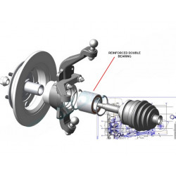 Lada Niva 1700 Knuckle Stub Axles With Reinforced Double Bearing (24 Teeth With ABS)