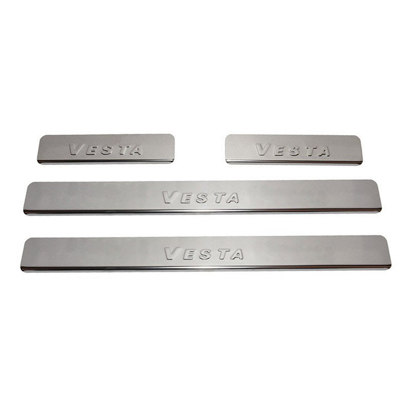 Cover plates for Vesta door openings, chrome
