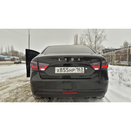 TUNING LED BLACK TAILLIGHTS REAR KIT LADA VESTA