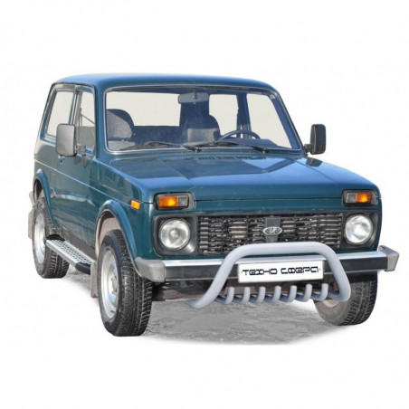 Protection of the front "Shark" d63,5 and the additional engine protection - 2121 21214 NIVA URBAN 4X4